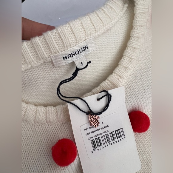 Manoush 100% merino wool Long sleeve top - Picture 7 of 9